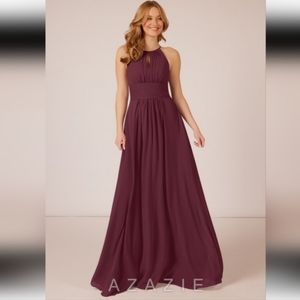 Azazie Bonnie Bridesmaid Dress, Cabernet, Size A8